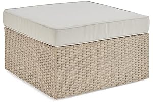 Canaan Square Wicker Ottoman: Perfect Comfort for Outdoor Relaxation