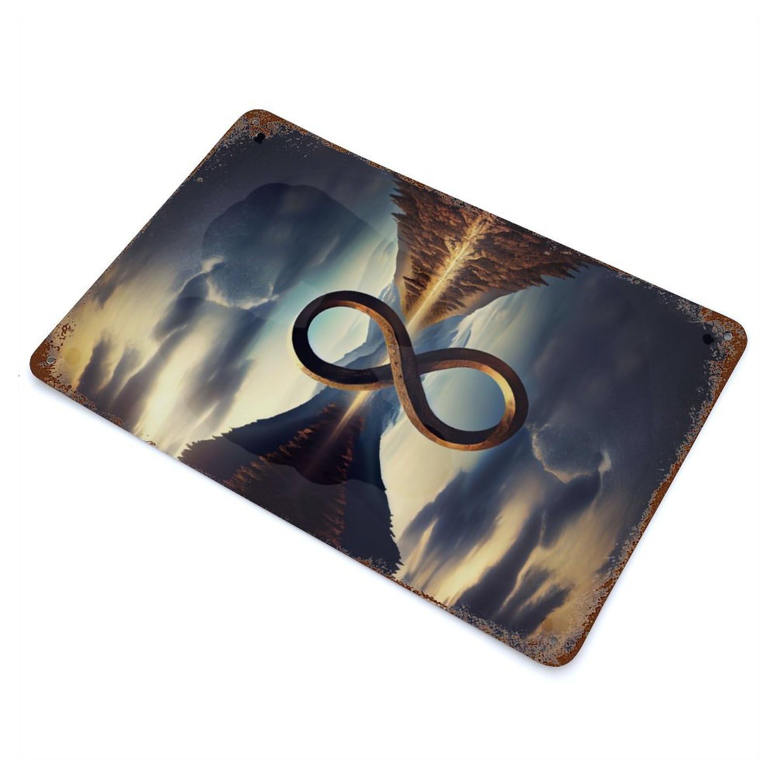 Infinity of Nature Retro Metal Sign 11.8"x7.9", Classic Wall Plaque for Basement, Hobby Room And Garage Decor