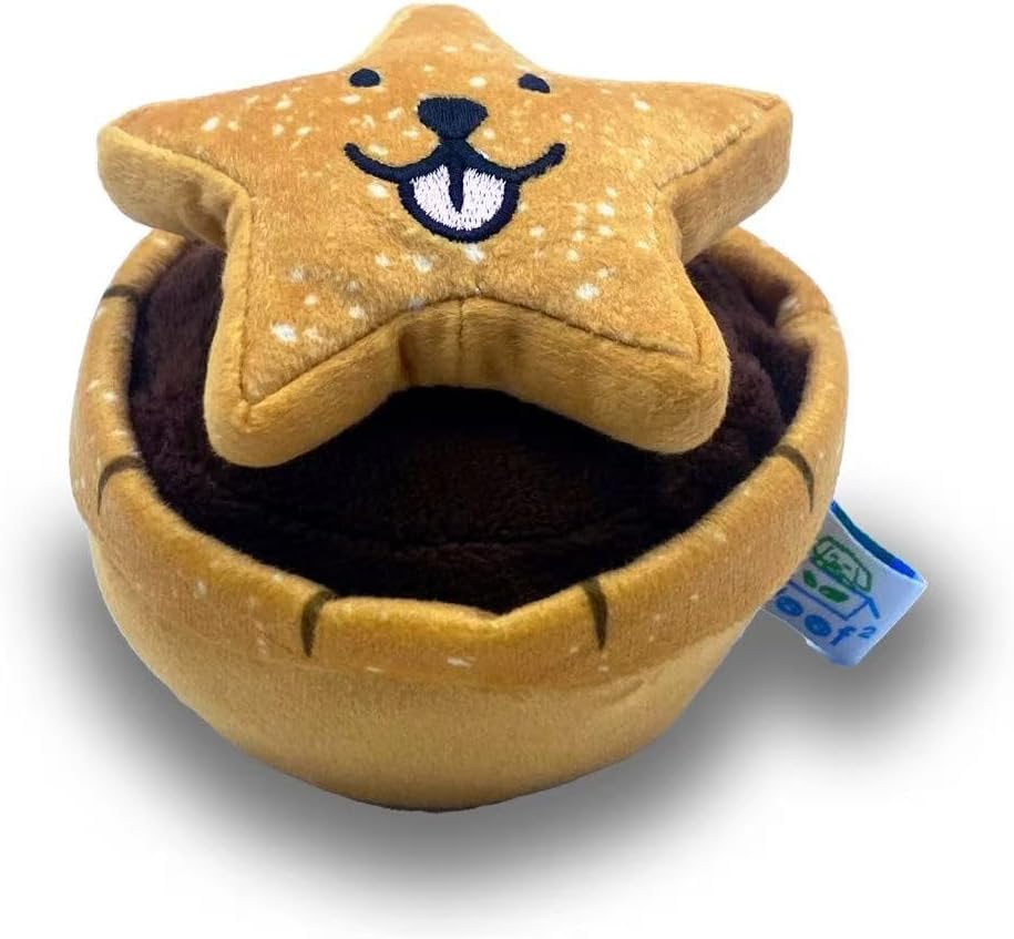 Juguete para Perro Navideño Mince Pie con Squeaky y Crinkle