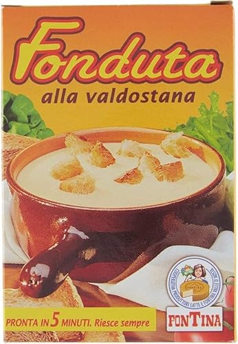 Fonduta Valdostana con fontina DOP lattina da 400g prodotto tipico Valle d'Aosta