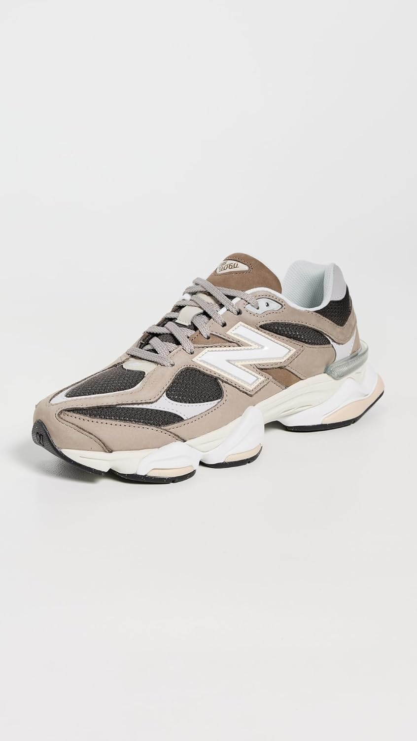 New Balance 9060 Sneakers, Brown/Black, 12.5 US Women/11 US Men