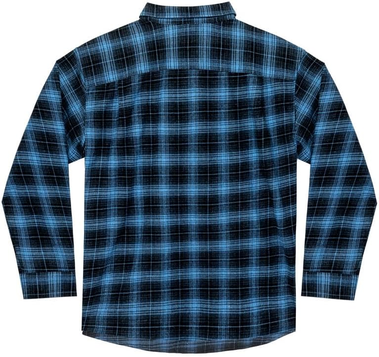 Double Pump Big and Tall Flannel Shirts for Men Cotton Long Sleeve Casual Button Down Plaid Shirt from XXL (T) to 6XL(T) - Image 2