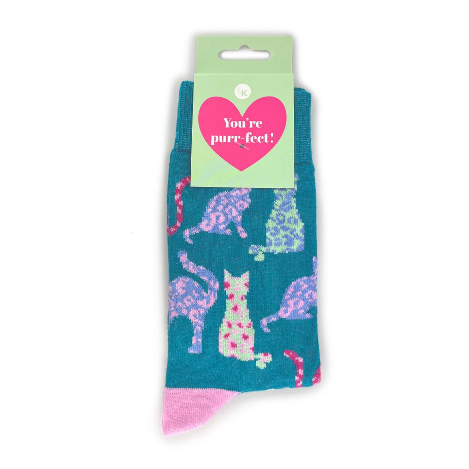 Love Kates Snazzy Socks Cats You're Purr-Fect! Ladies Socks Size 4-7 Novelty Sock Gift LKSOCK011
