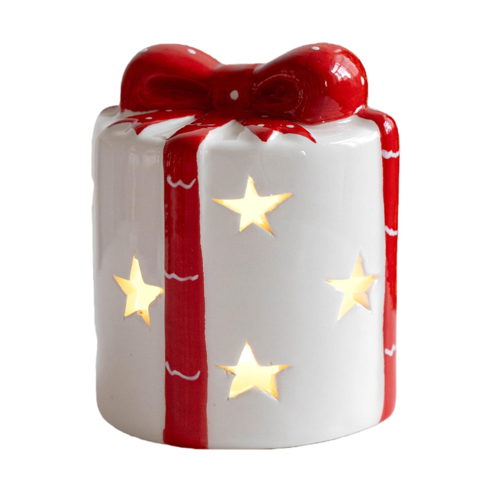 Décoration de sapin de Noël en céramique, centre de table raffiné en porcelaine