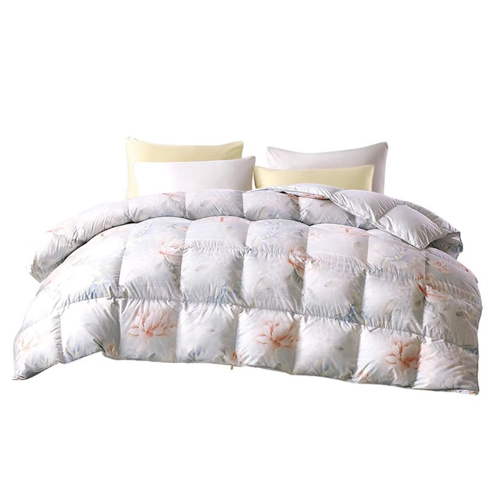 Pocieszyciel Puchowy Z Piórami Queen Size Lekki, Pogrubiony, 100% Bawełny, Zimowy Wkład Do Kołdry, Wypełnienie 900, Puszysty, średnio Ciepły, Puchowe Kołdry Z Nadrukiem, Pikowana Kołdra,200x230cm