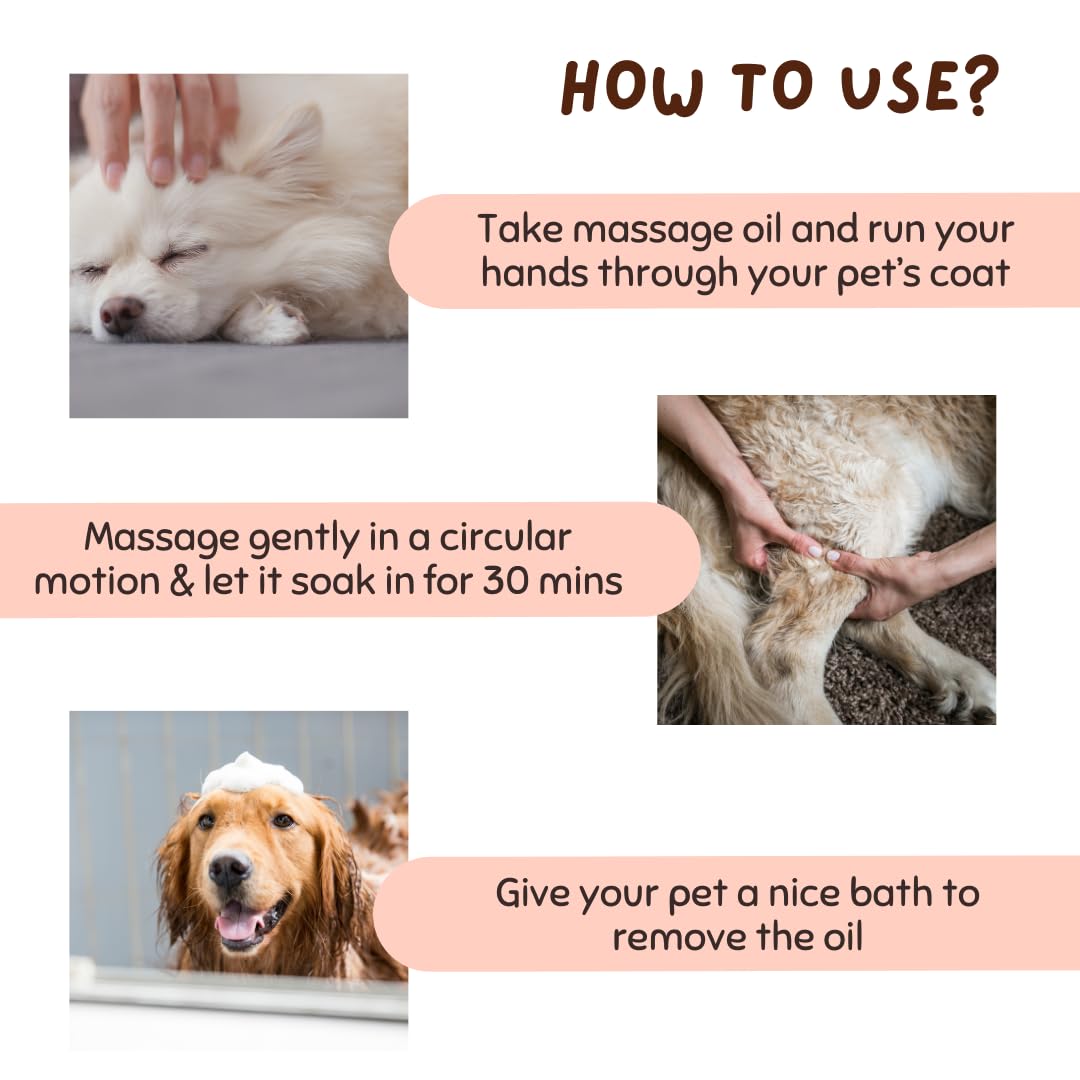 Coco Crush Natural Flea & Tick Protection Combo for Pets: Spray ; Massage Oil ; & Shampoo | 100% Pure, Organic, Paraben Free | Neem, Lemongrass, & Coconut for All Dogs & Cats (3 * 50ml) (150ml) 3