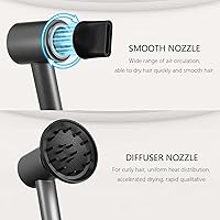 Vista 6 de Hair Dryer, High Speed Ionic Blow Dryer, 5X-Fast Drying, 2 Billion Negative Ions, Low Noise,160000 RPM, Compact Blow Dryer with Magnetic Diffuser