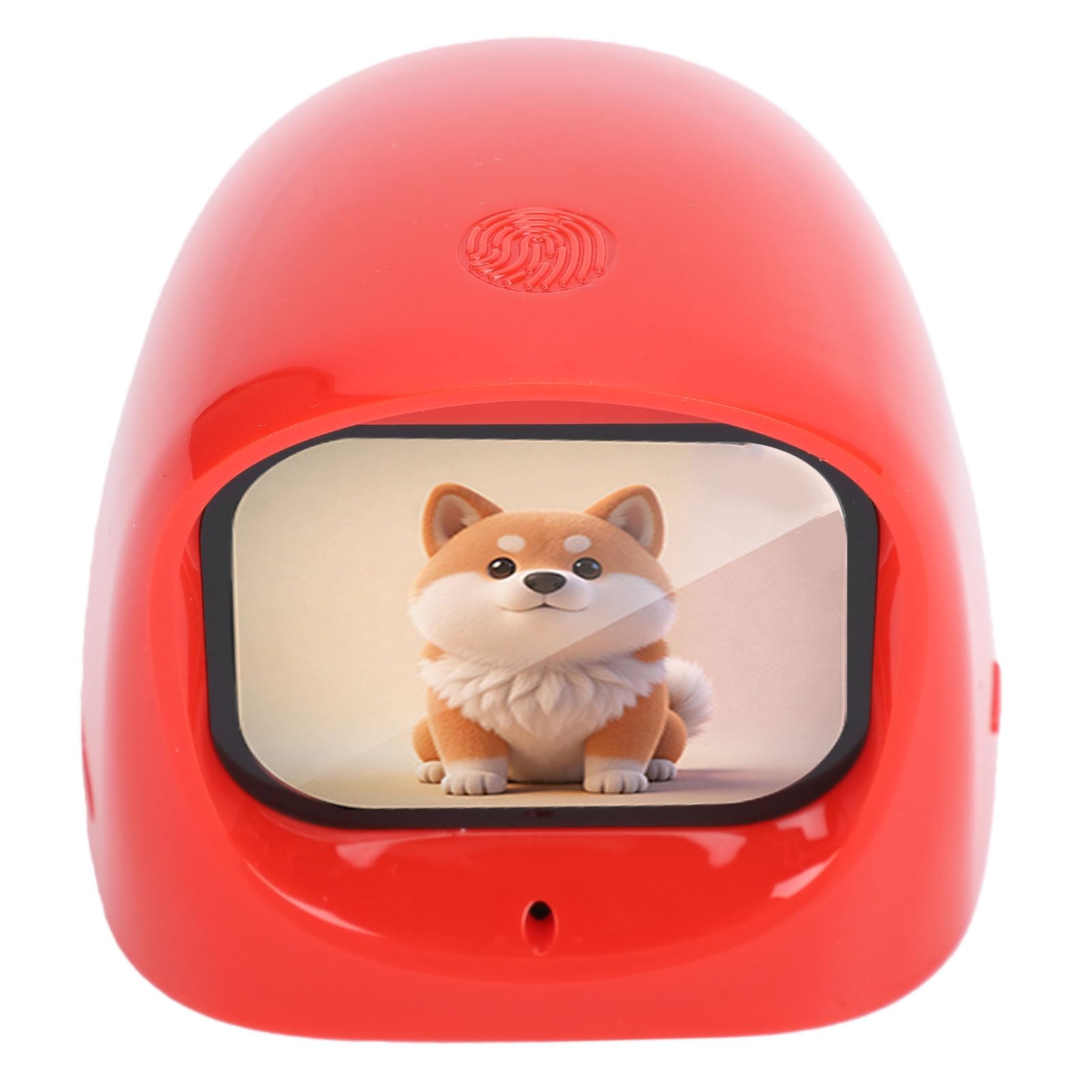 Fdit Robot Cruscotto Auto AI con Conversazione Intelligente Ed Espressioni Animate, per Bambini Compagno Educativo Divertente (rosso)