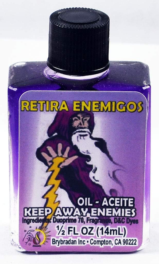 12 Pieces BRYBRADAN Keep Away Enemies Oil/RETIRA ENEMIGOS ACEITE 1/2 FL OZ 14.7ML