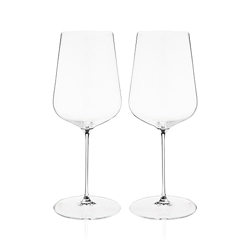 Spiegelau Definition Crystal Universal Wine Glasses for Red and White Wines, Durable Drinking Glasses for Housewarming, Birthday Party, Wedding Gifts, Home Bar, Elegant Glassware, 19 oz, Set of 2