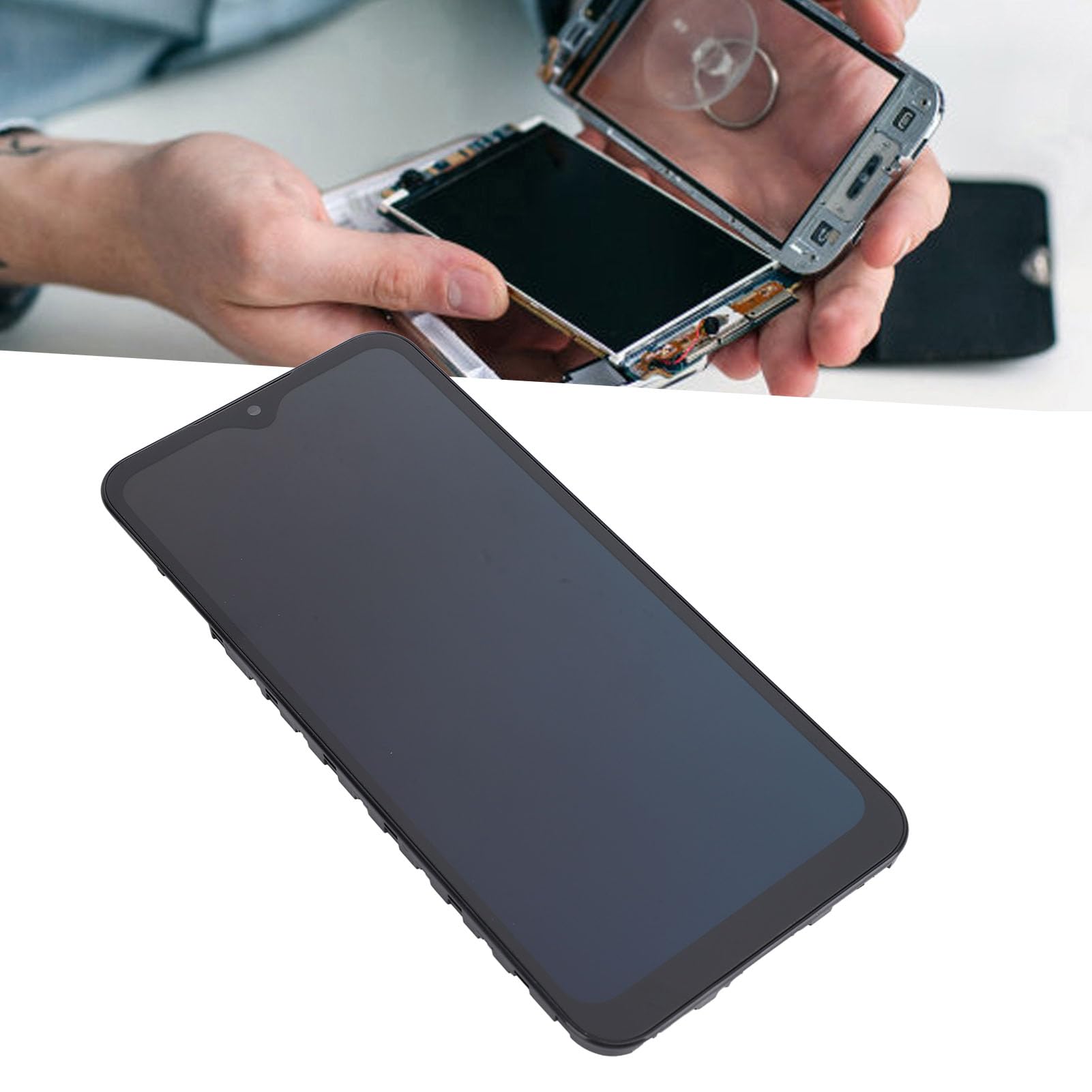A25 5G Schermo Ricambio, Display LCD Touch Digitizer con Telaio | Sostituzione schermo LCD A256, gruppo display con kit di riparazione per A25 5G