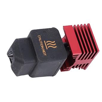 Bewinner High Flowrate 3D Printer Hotend 0.4mm Nozzle, Replacement for Bambu Lab H2D, H2D Combo, A1, A1 Mini, Nano Coated Red Cooling Block, Hardened Steel