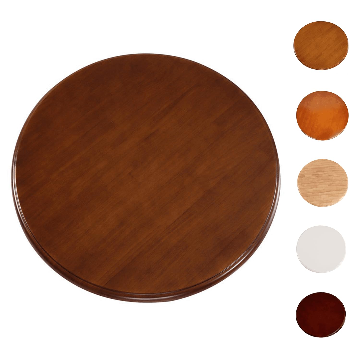 GGJYSYYK Wooden Dining Table Turntable Rotating Tabletop Tray Lazy Susan Turntable Smooth & Silent Spin Lazy Susan Tray with Swivel Assist System for Restaurants, Hotels And Party,A,70cm