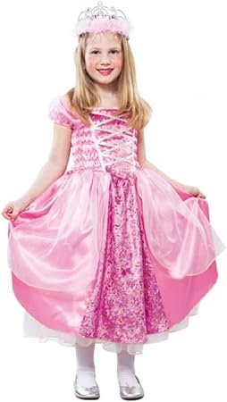 Costume Carnevale Principessa Bambina 4 5 6 Anni Abito Vestito Carnevale  Rosa Fantasia Luna e Stelle : Amazon.it: Giochi e giocattoli