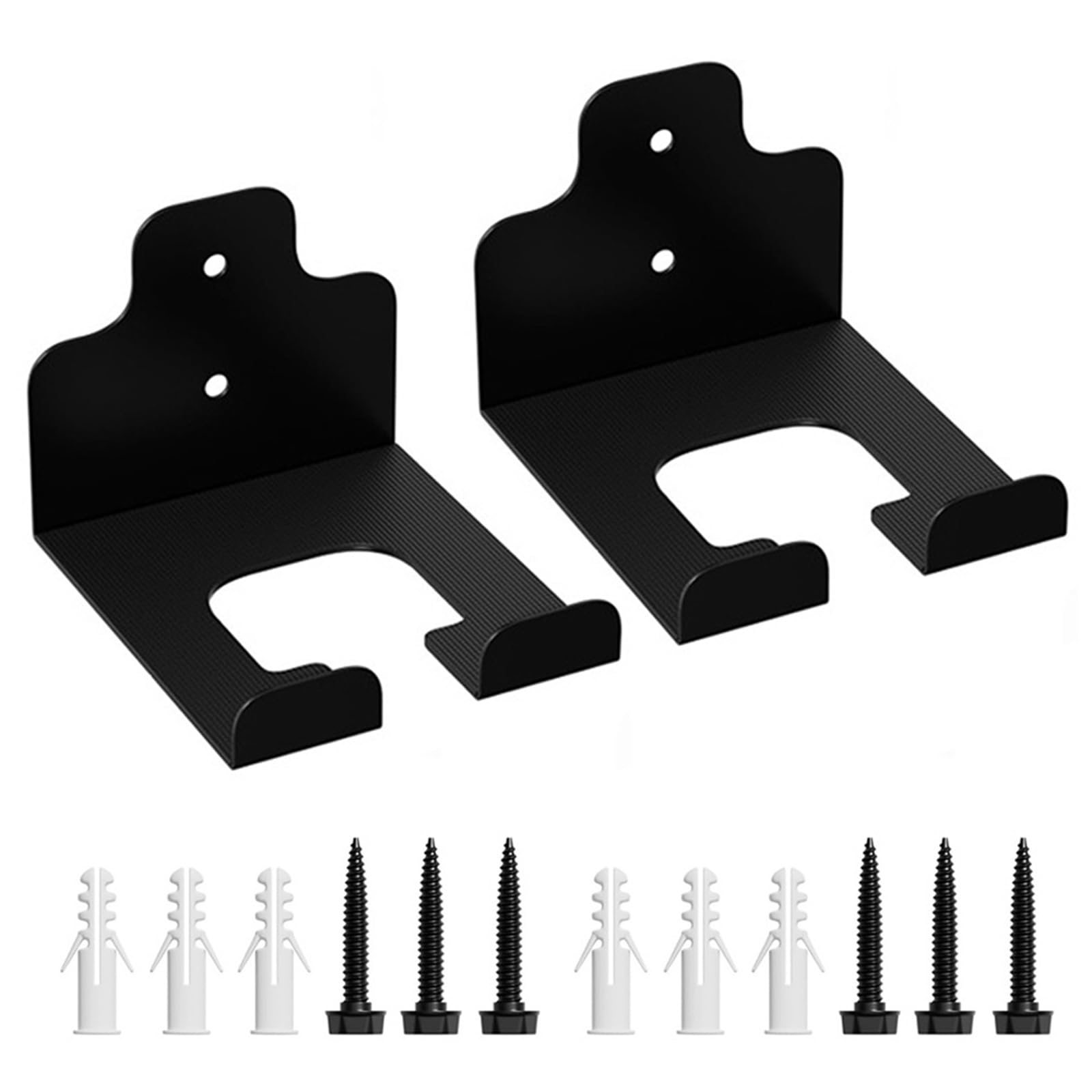 Apglsxy Green Space Saving Wall Mounted Tool Trimmer Rack Hanger 2Pieces For Efficient Garden And Sports Equipment Yard Organization Tool Storage