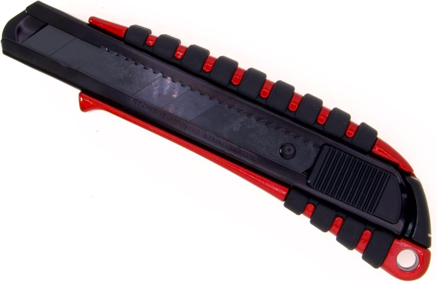 NT Cutter Premium Evolution PMG Series Aluminum Die-Cast Cushioned Grip Auto-Lock Utility Knife (PMGL-EV01R), 18mm Heavy-Duty