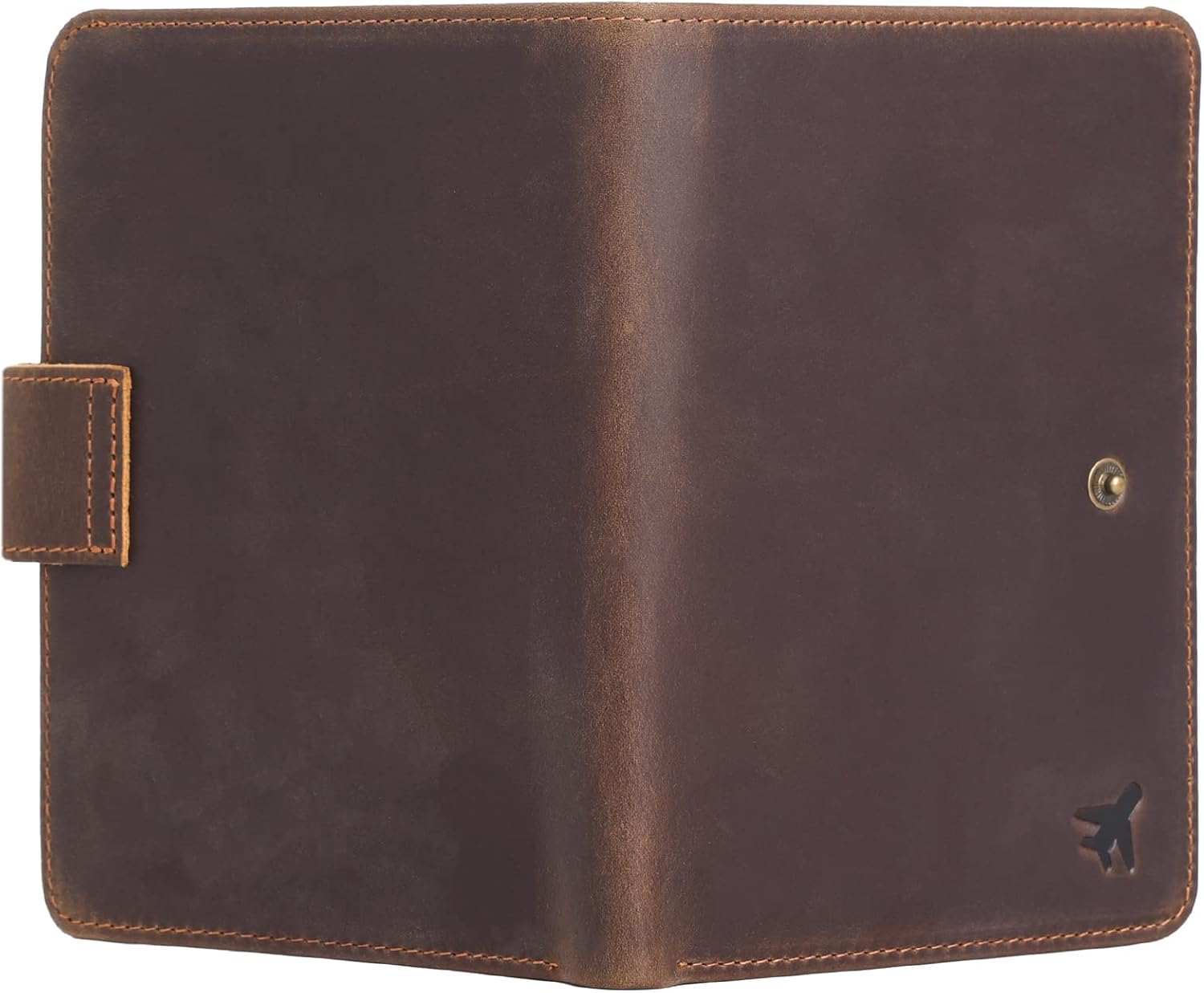 Polare Luxury RFID Blocking Leather Passport Holder Travel Wallet For Men and Women (Dark Brown(Snap Version)) - Image 8