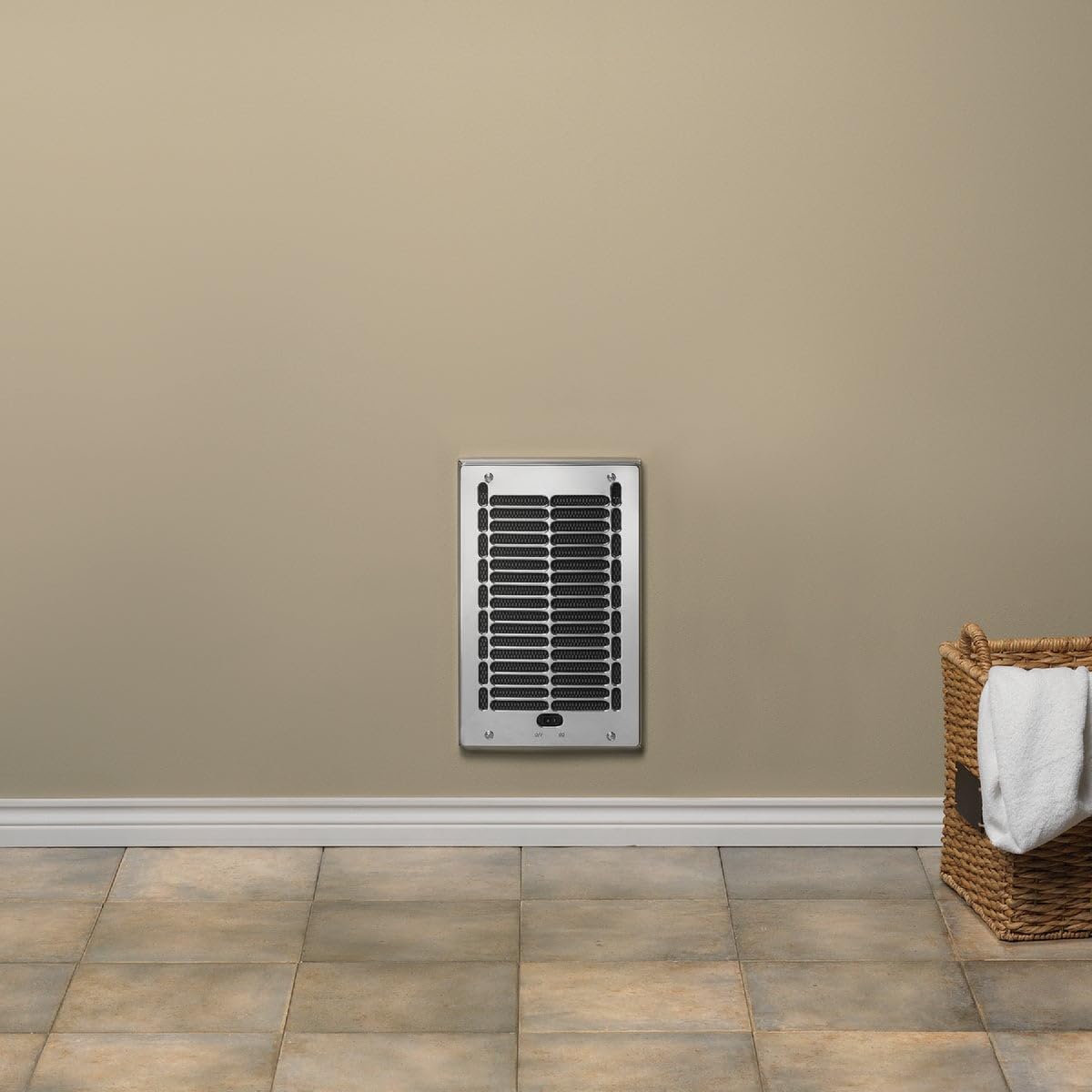 Cadet 79241 Compact Electric Wall Heater installed on a wall