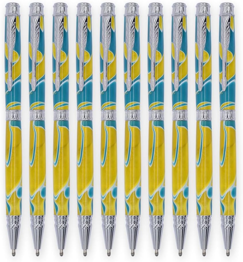 AS-BP606#-CHR, DIYKITSMALL, Chrome archer pen kits, Woodturning Kit (10 pack)