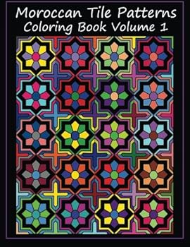 Moroccan tile patterns coloring book (Volume 1)