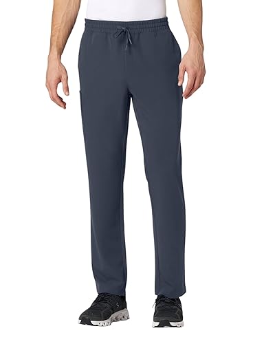 JAANUU Rhodes Men’s Scrub Pants – 7 Pockets Straight Leg,