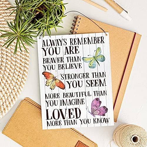 Dorothy Spring Always Remember You Are Braver Than You Believe Motivational Quote Inspirational Gift for Friend Plaque Metal Sign