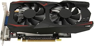 4GB GTX1050Ti Grafische Kaart, GDDR5 128bit Gaming Grafische Kaart met 2 Koelventilatoren, Geluidsarme Videokaartchip voor Desktop-pc (GTX1050Ti 4GB DDR5 128bit)