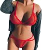 Micro Sheer Bikini Triangle Bikini See Through Extreme G-string Thong Sexy Mini Swimsuit Gifts for Women Sexy
