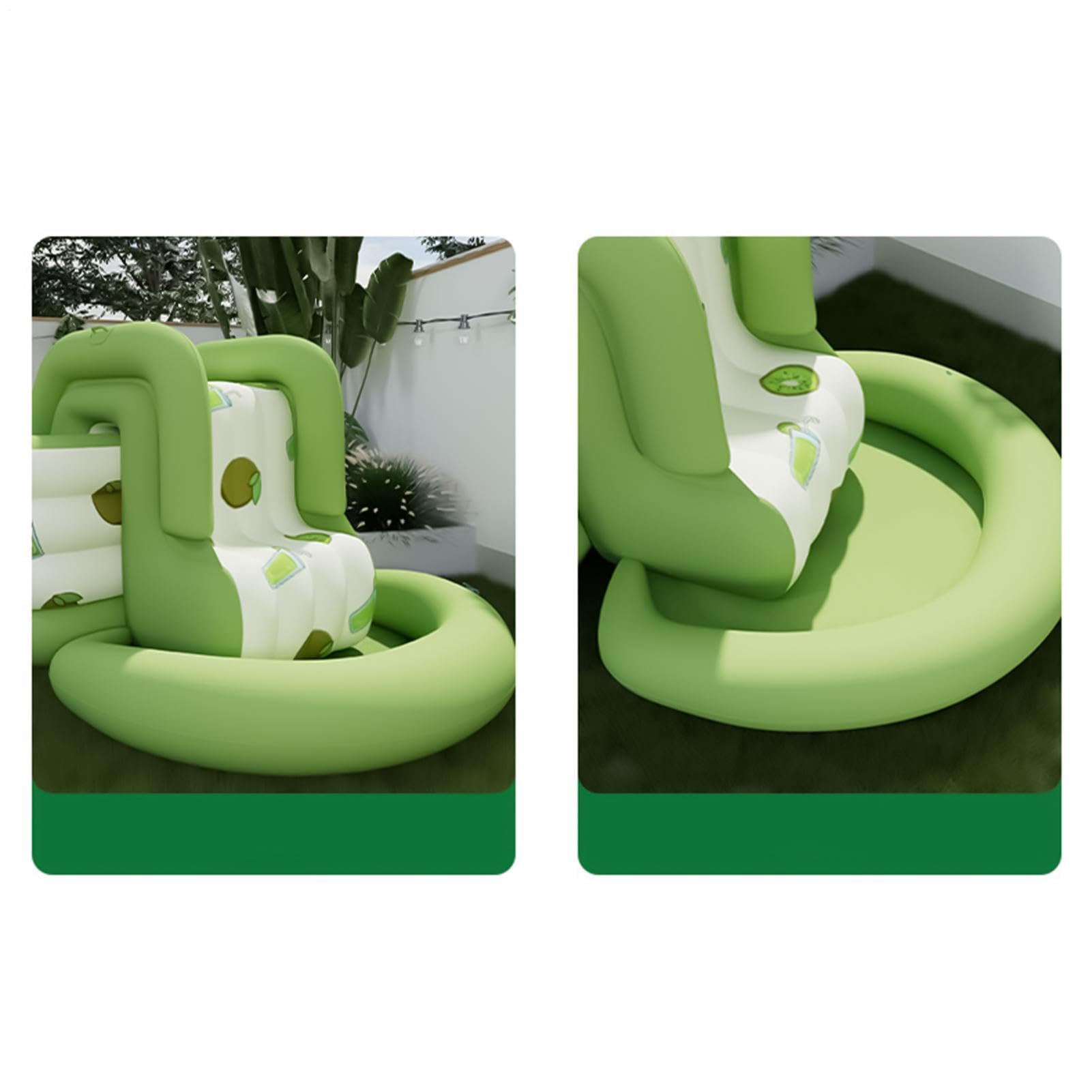 Aufblasbare Poolrutsche Aufblasbares verdicktes Schwimmzubehör | Planschbeckenrutsche Für Urlaub, Camping, , Spielplatz, Poolbereich, Terrasse, Hof, Park, See, , Garten, Outdoor, Zuhause