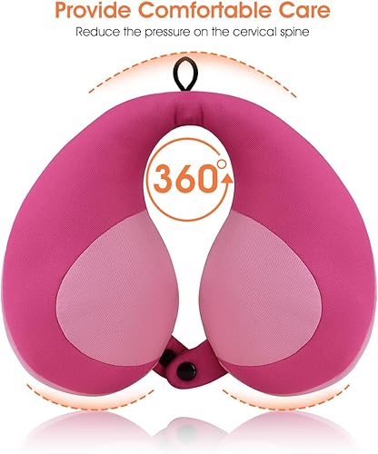 Miniatura 8 de INFANZIA Almohada de viaje infantil para el cuello con soporte para el mentón, sujeta cómodamente la cabeza, el cuello y el mentón, evita que la