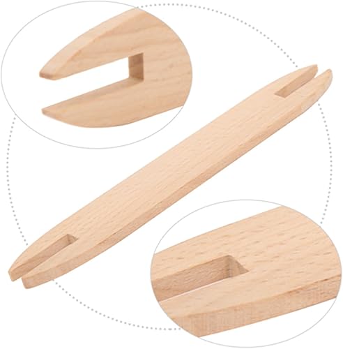 Miniatura 4 de 2 unidades de lanzadera de madera de haya, palos de tejer de tejer, suéter de bricolaje, bufanda, tapiz, herramienta de telar para tejer