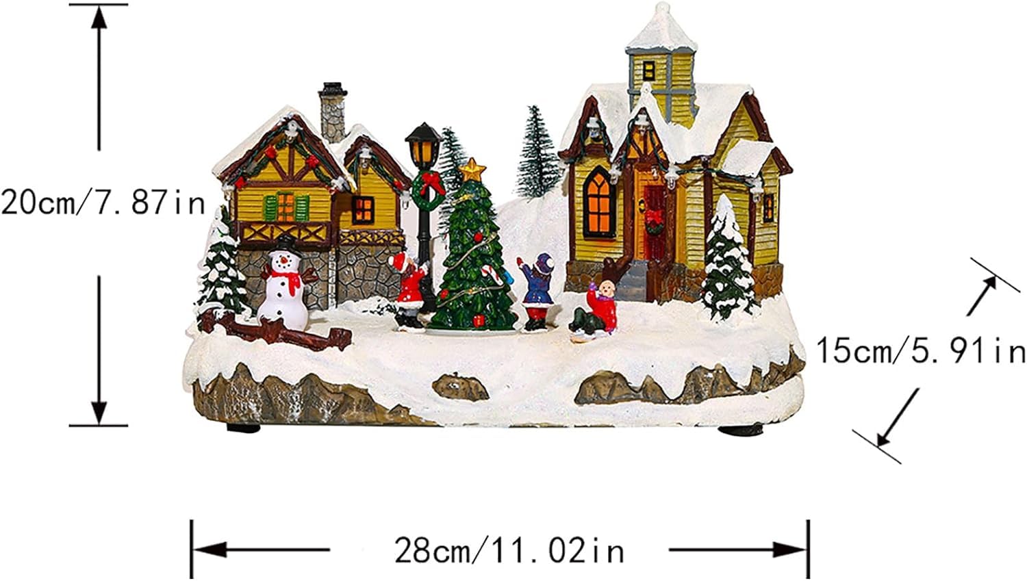 Amazon.co.jp: クリスマススノーハウスビレッジ、音楽付きクリスマス