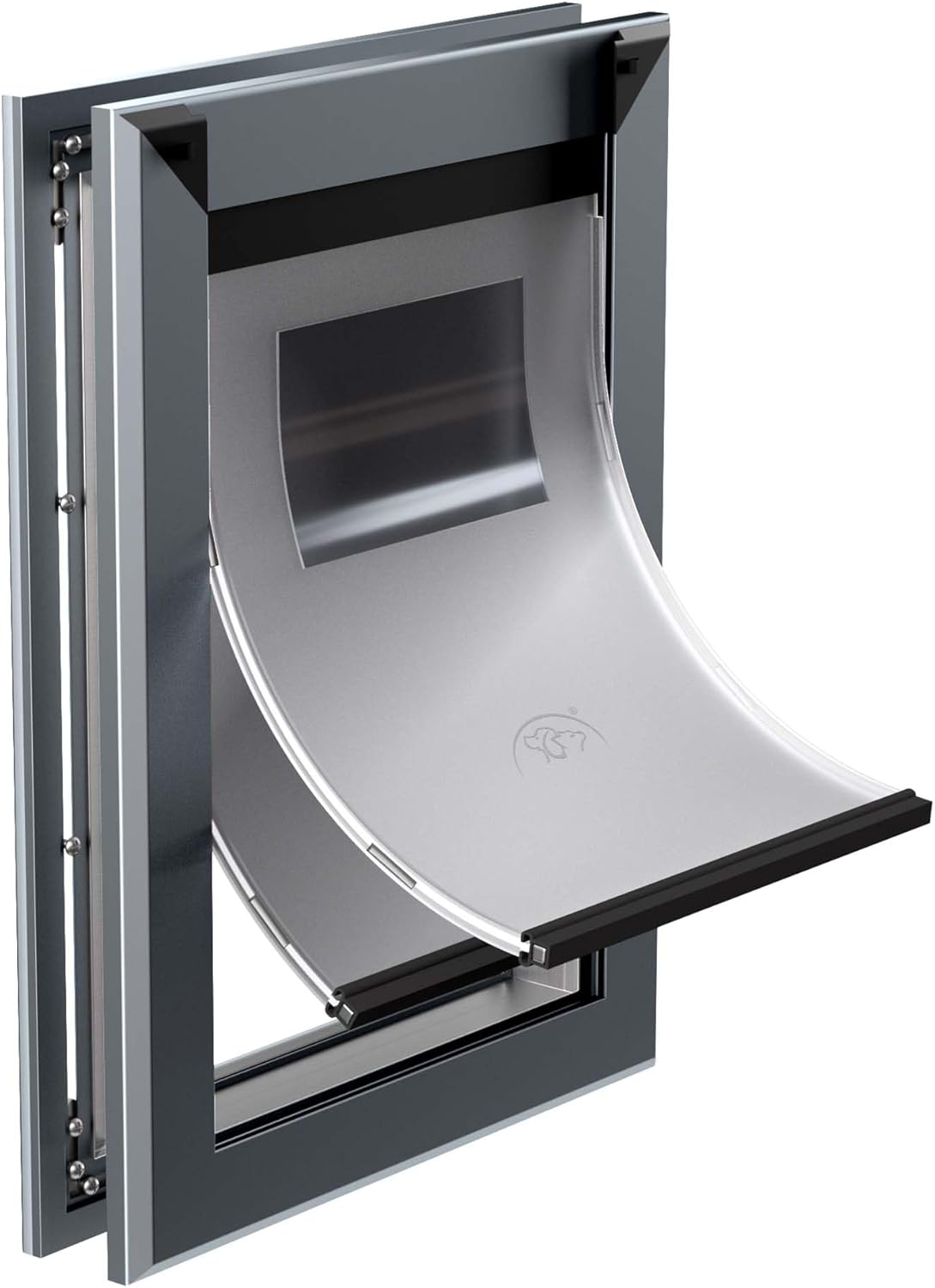 MAVRICFLEX Heavy Duty XL Dog Door with Sliding Lock Panel, Energy Efficient Rugged Aluminum Large Dog Door, Easy Installation, Magnetic Double Flaps for Dogs Up to 220lbs