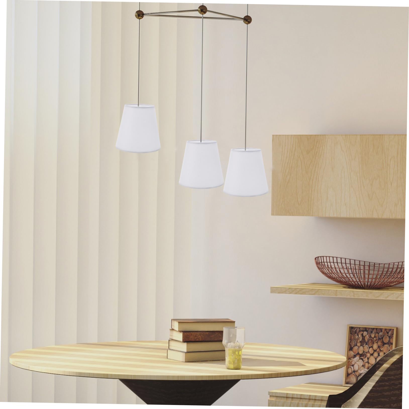 WOONEKY -jour Tissu Carré Pour Lampes De Table -jour Décoratif