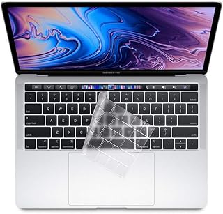 ProElife Ultra Thin TPU Keyboard Protector Cover Skin for 2016-2019 MacBook Pro 13" 15" Touch Bar (Models A1706/A1707/A1989/A1990/A2159) (Clear)
