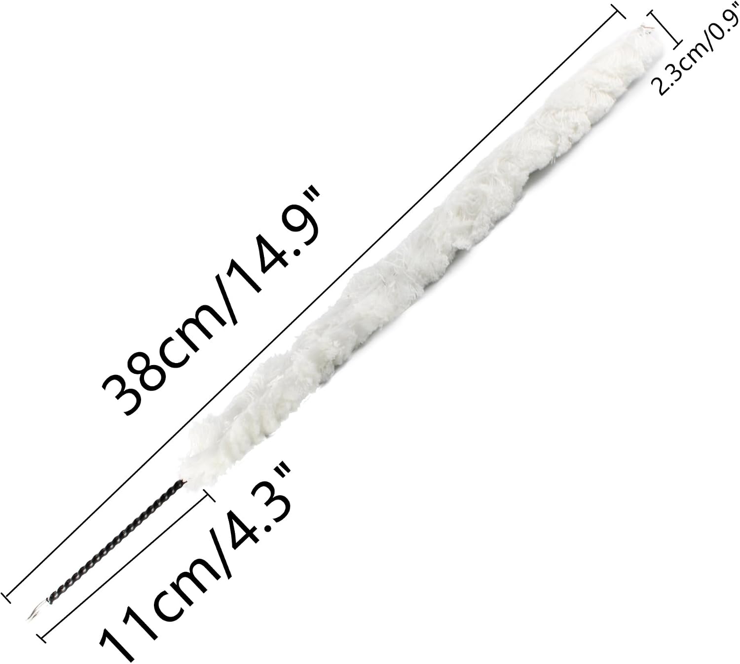 Septe Flute Cleaning Kit, Cleaning Rod & Cotton Brush, White image 2