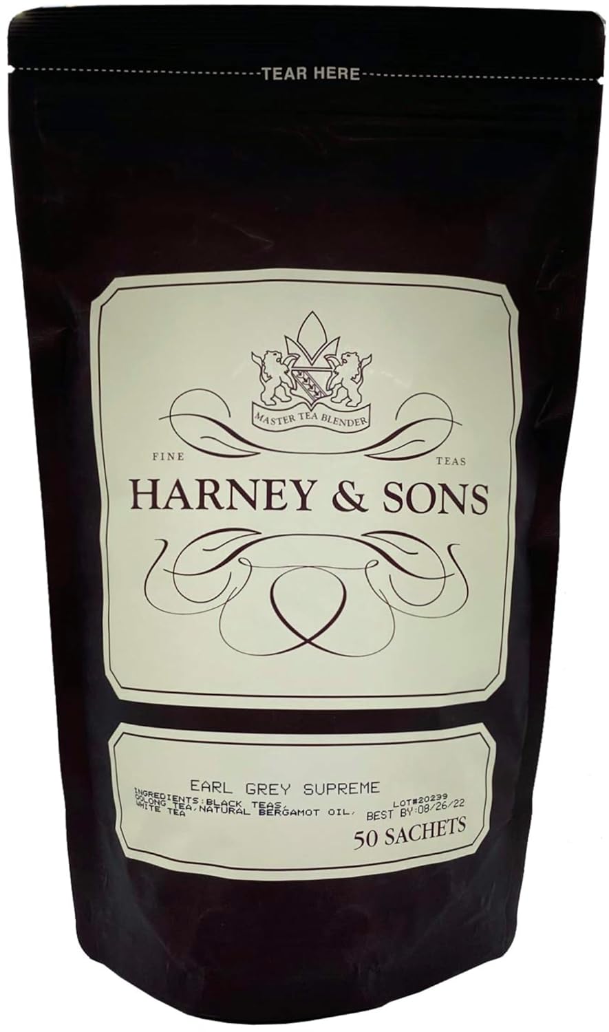 Harney & Sons Earl Grey Supreme Tea (50 Sachets)