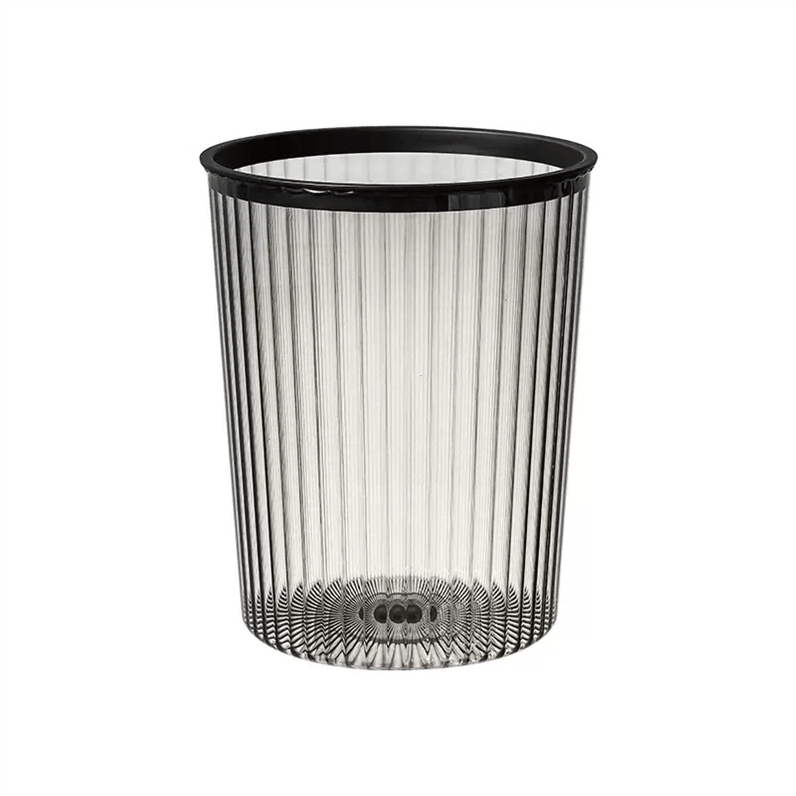 Poubelle plastique grand modèle noire design ouvert et pratique - 3
