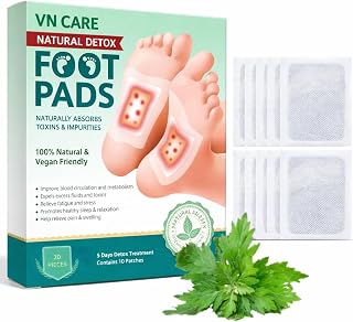 Vn care Detox Foot Patches for Weight Loss & Toxin Removal | Ginger Herbal Foot Pads for Deep Cleansing, Fat Burning & Pai Price In India