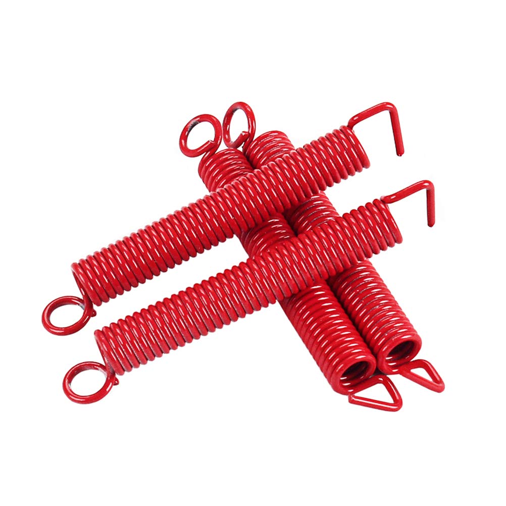 4pcs Bling Red Accessories Electric Guitar Accessories Red Tremolo Springs Bass Bridge Pickup Truck Accessories Guitars Bass Guitar Pickup Springs Earth Tones Steel Spring
