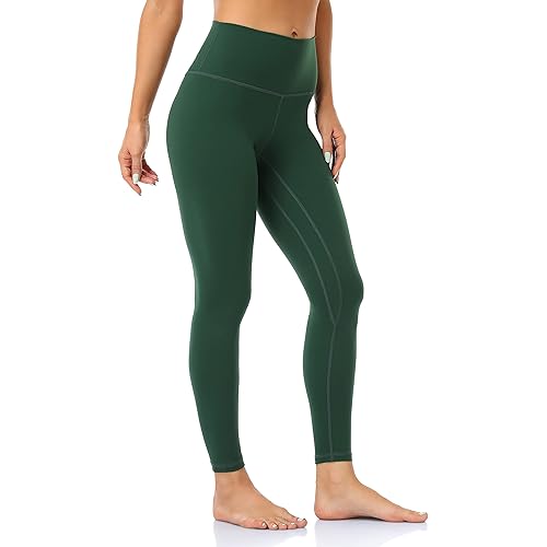 YUNOGA Women's Ultra Soft High Waisted Seamless Leggings Tummy Control Yoga Pants