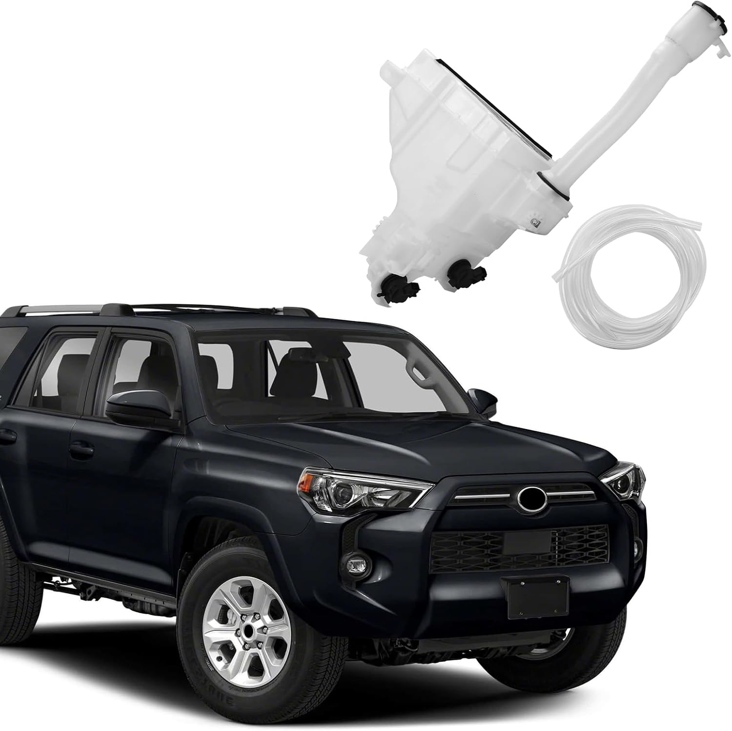 Windshield Washer Reservoir for Toyota 4Runner 2010-2021 with Cap/Washer Pump/Filler Neck and Hose, TO1288202
