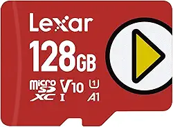Lexar PLAY 128 GB microSDXC UHS-I-Card, até 150 MB/s de leitura, compatível com Nintendo-Switch, dispositivos portáteis para jogos, smartphones e tablets (LMSPLAY128G-BNNNU)
