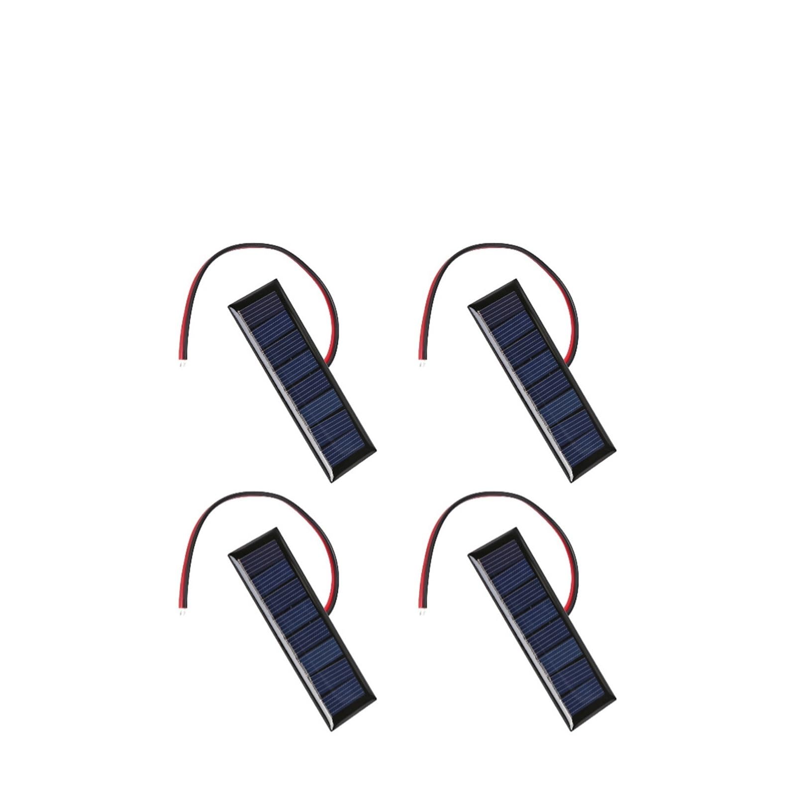5V 75mA Solar Panel Mini Solar System Polysilicon Board Solar Cell Polycrystalline Solar Epoxy Panel(4pcs 4V 0.2W)