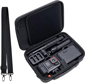 Storage Case for Insta360 Ace Pro 2/Ace Pro PU Storage Bag Waterproof Accessories Portable Storage Shoulder Bag Waterproof Portable Shockproof
