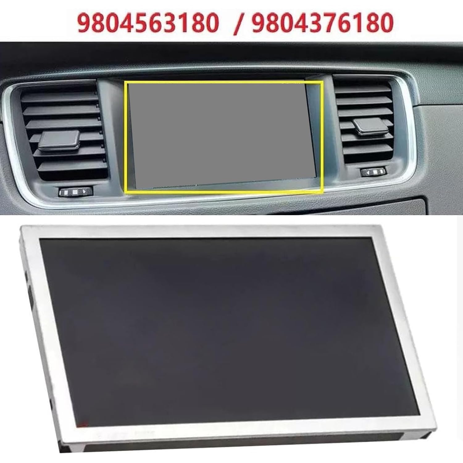 Digital Instrument Cluster Screen LCD for Multiple Models 9804563180 9804376180 LCD Dashboard Display
