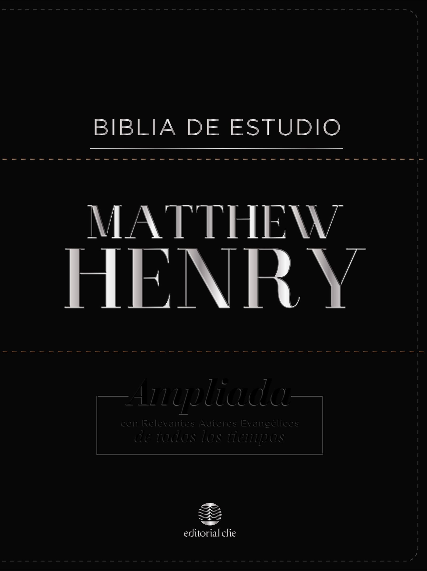 Biblia De Estudio Matthew Henry, Bonded Leather con índice: Reina valera revisada, piel fabricada: Ampliada con relevantes autores evangelicos de todos los tiempos (FONDO)
