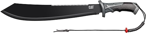 Miniatura 2 de CAT 980691ECT - Funda negra para correa de hombro 21 pulgadas cuchillo de hoja de acero inoxidable limpieza de cepillo de corte senderismo