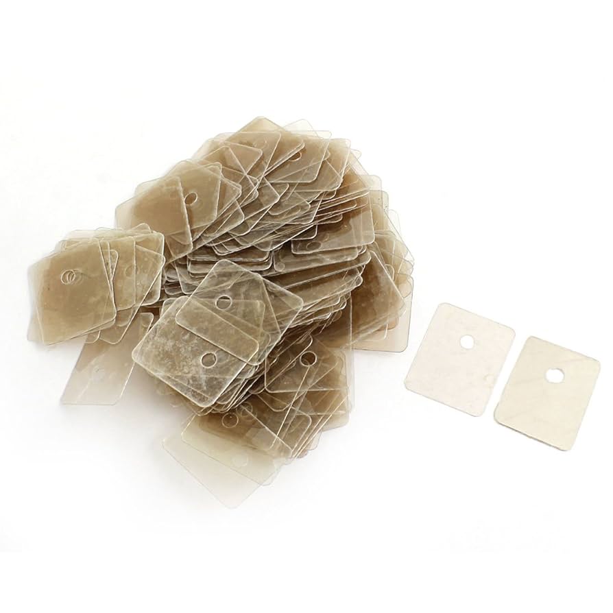 Amazon | uxcell マイカ絶縁体 200個入り 20mmx25mmx0.12mm