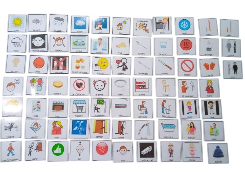 Pictogrammes de communication PECS Makaton pour autisme et TSA